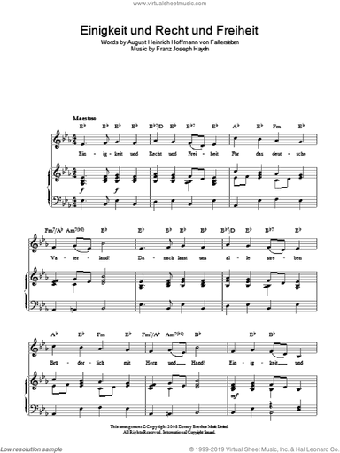 Einigkeit Und Recht Und Freiheit (German National Anthem)