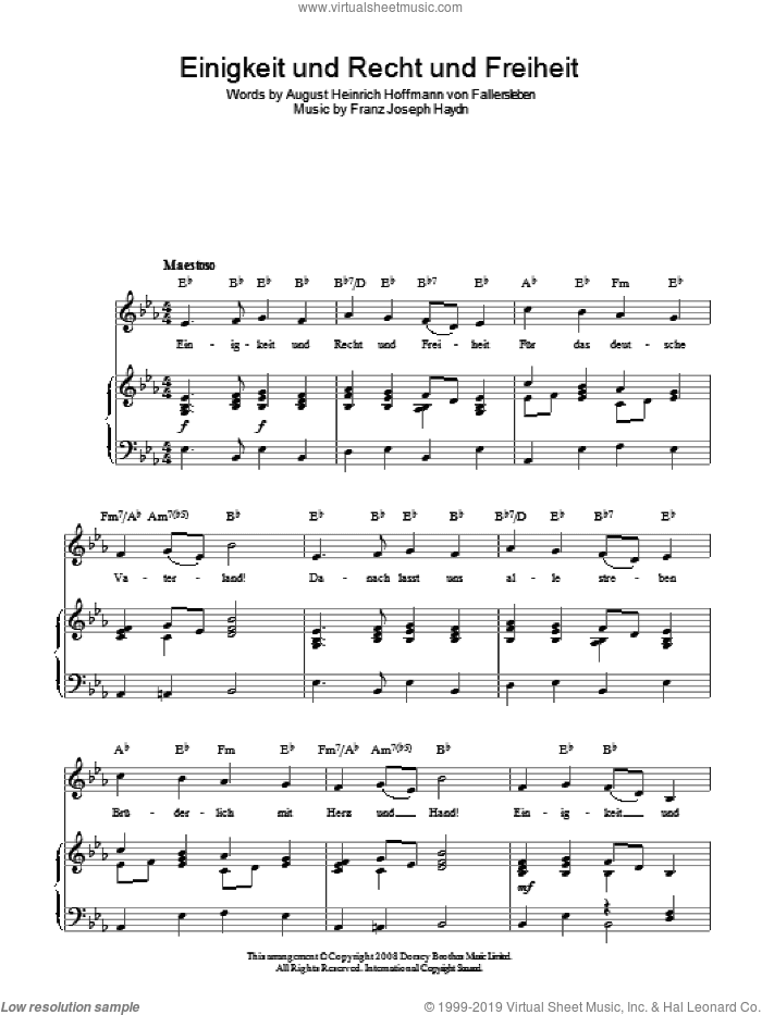 Einigkeit Und Recht Und Freiheit (German National Anthem)