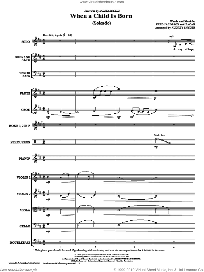 When A Child Is Born (Soleado) (COMPLETE)