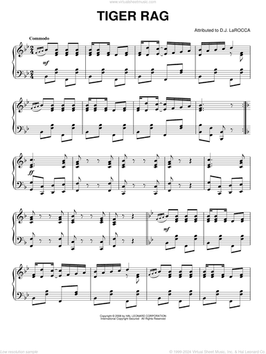 Tiger Rag, (intermediate)