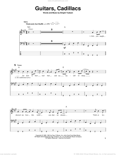 Guitars, Cadillacs