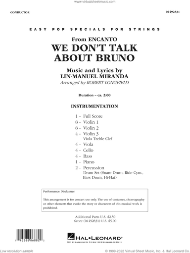 We Don't Talk About Bruno (from Encanto) (arr. Robert Longfield)