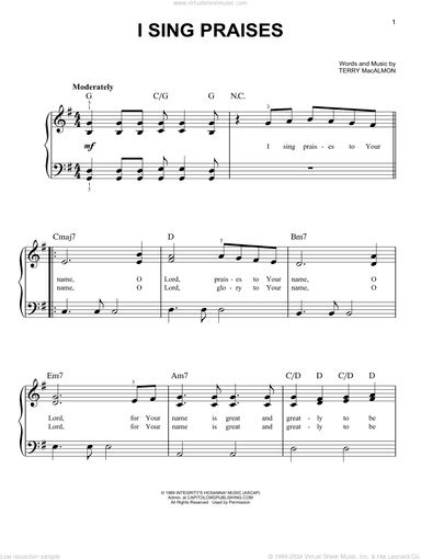 I Sing Praises