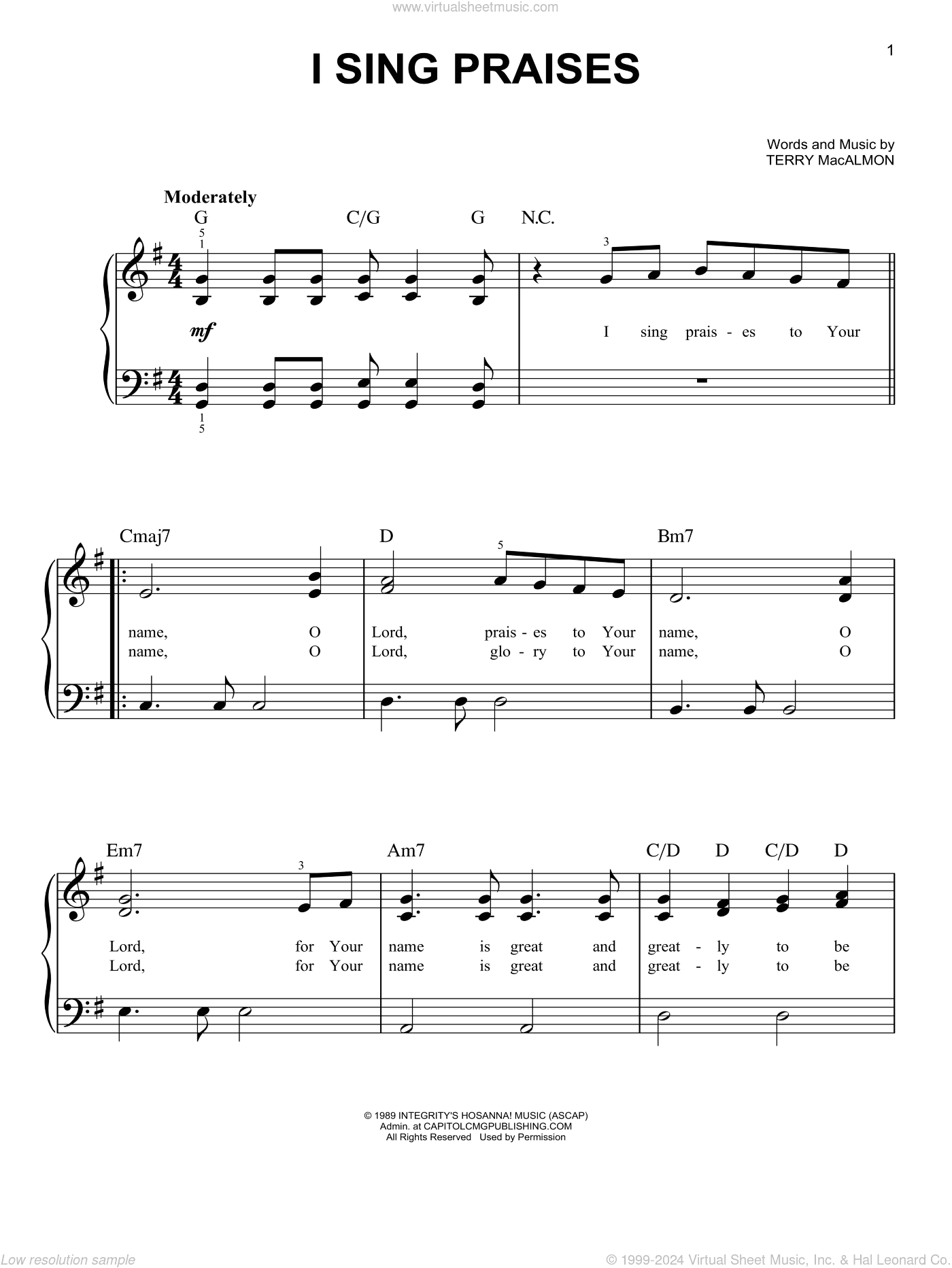 I Sing Praises