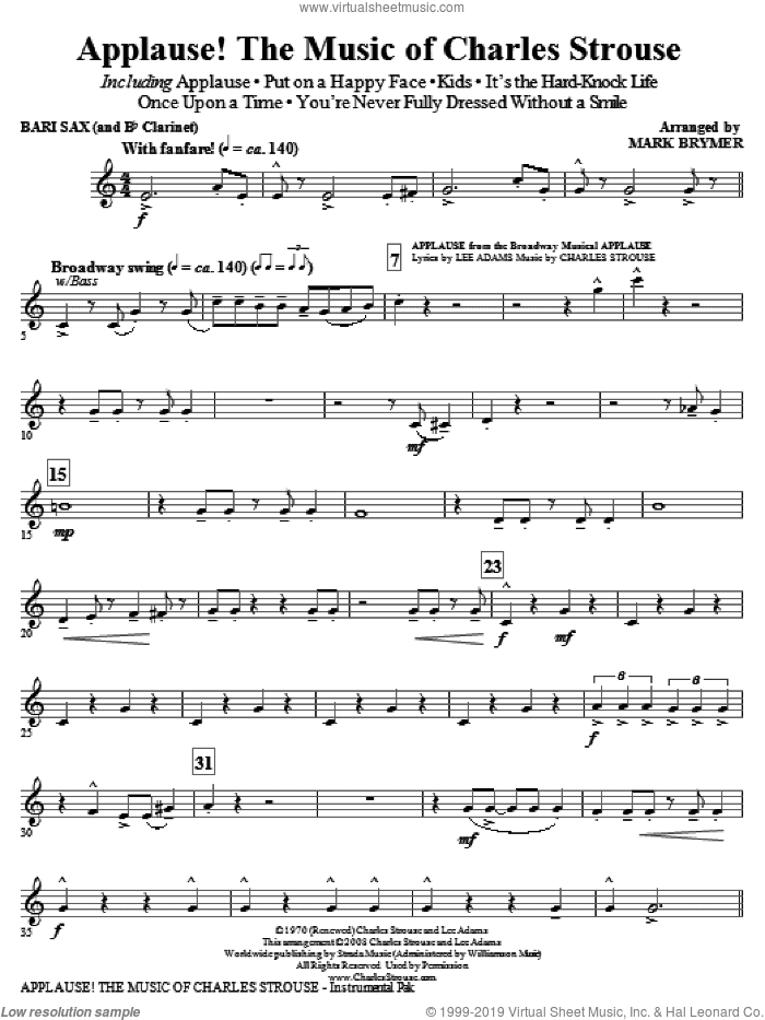 Applause!, the music of charles strouse (medley)