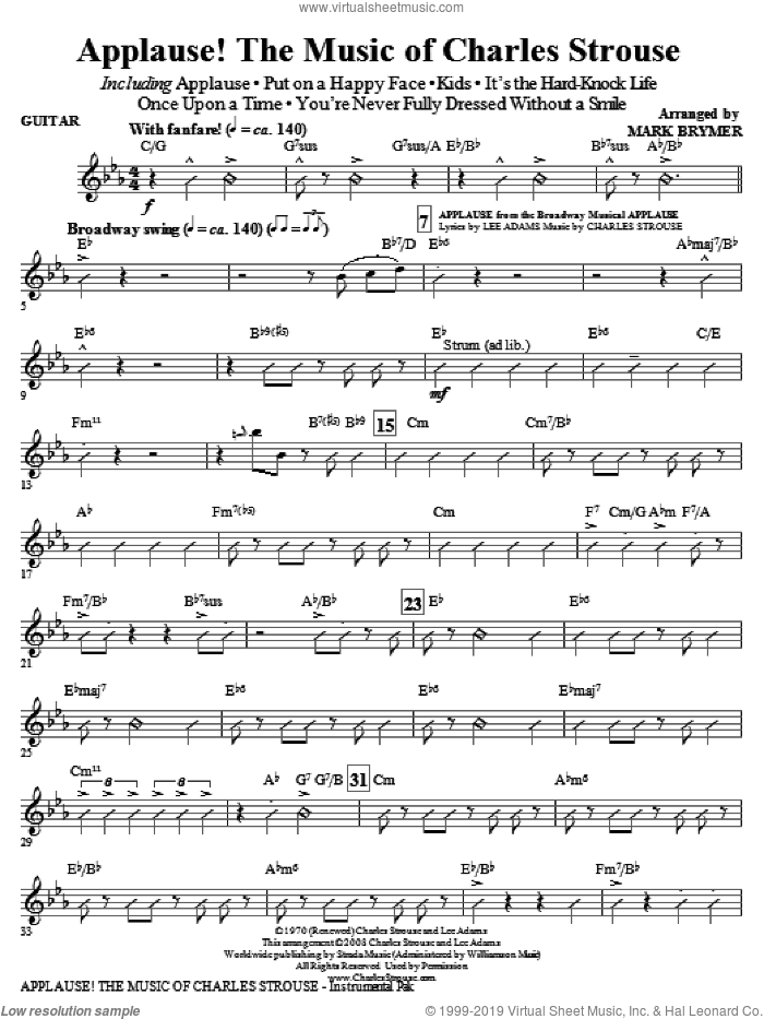Applause!, the music of charles strouse (medley)