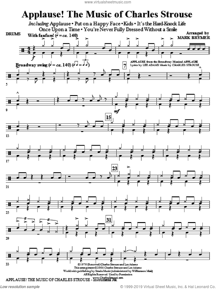 Applause!, the music of charles strouse (medley)