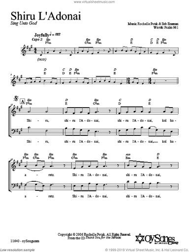 Shiru L'Adonai