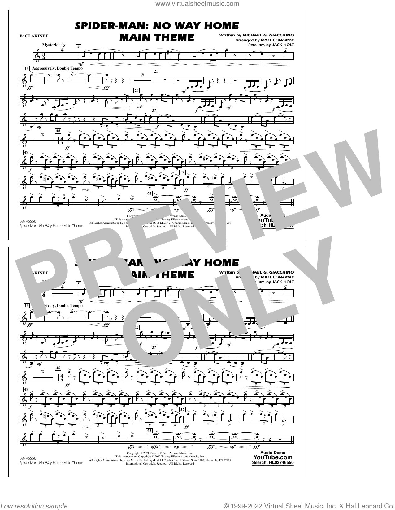 Spider-Man: No Way Home Main Theme (arr. Conaway)