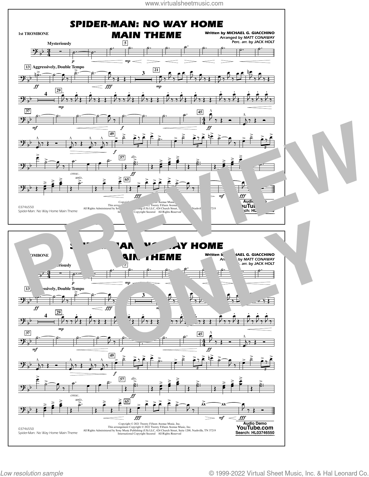 Spider-Man: No Way Home Main Theme (arr. Conaway)