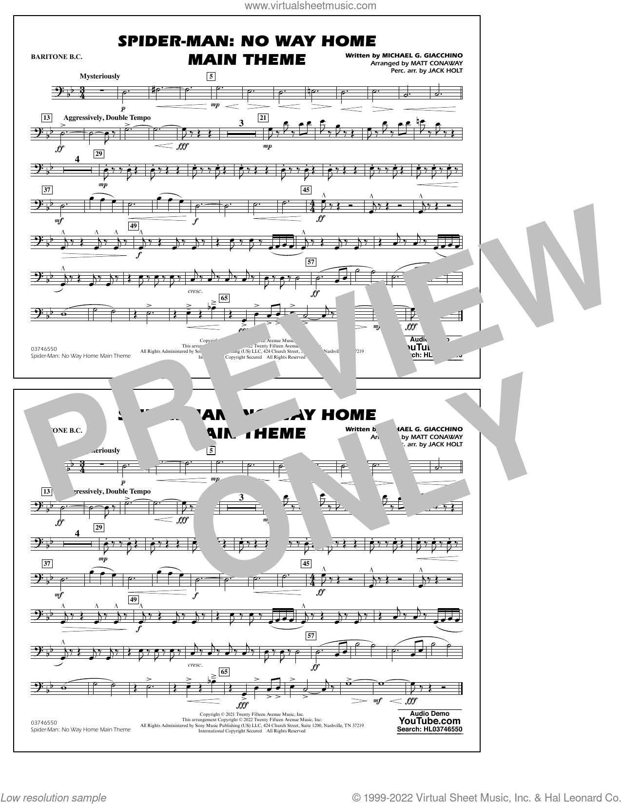 Spider-Man: No Way Home Main Theme (arr. Conaway)