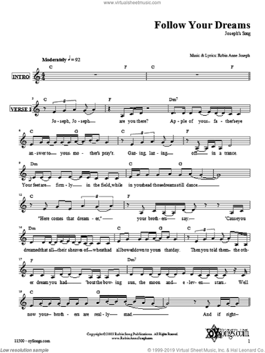 Follow Your Dreams (Joseph's Song)