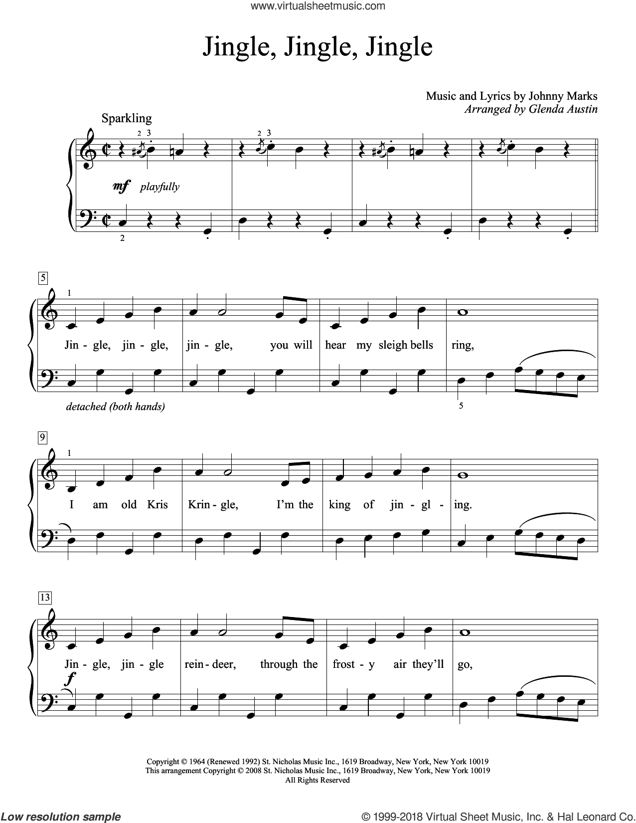 Jingle, Jingle, Jingle, (beginner)