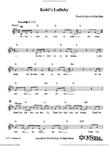 Kobi's Lullaby