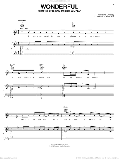Wonderful (from Wicked)