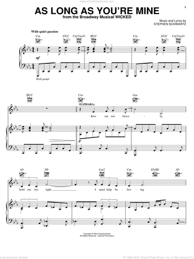 As Long As You're Mine (from Wicked)