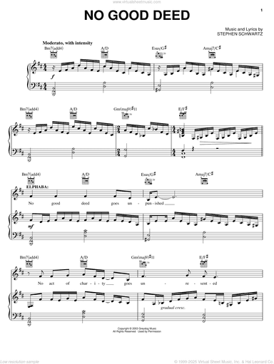 No Good Deed (from Wicked)