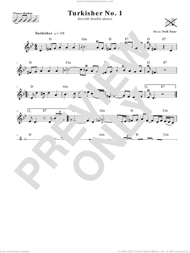 Turkisher No. 1 (Jewish-Arabic Dance)