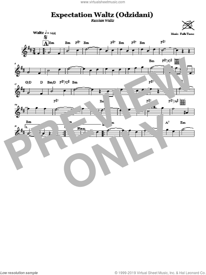Expectation Waltz (Odzidani) (Russian Waltz)