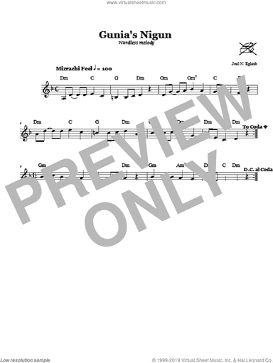 Gunia's Nigun (Wordless Melody)