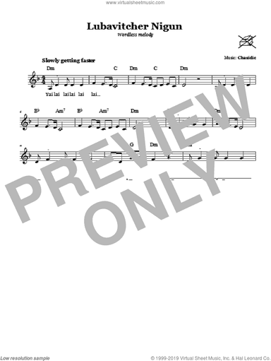 Lubavitcher Nigun (Wordless Melody)