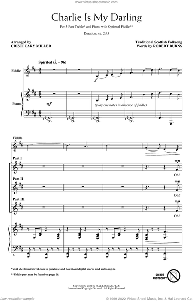 Charlie Is My Darling (arr. Cristi Cary Miller)