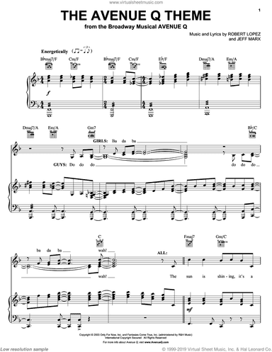 The Avenue Q Theme (from Avenue Q)