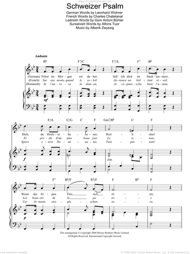 Schweizer Psalm (Swiss National Anthem)