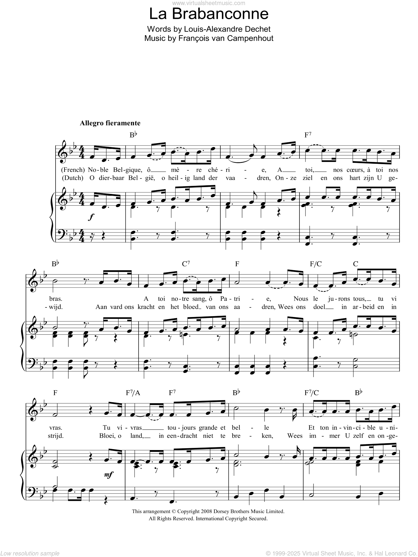 La Brabanconne (Belgian National Anthem)