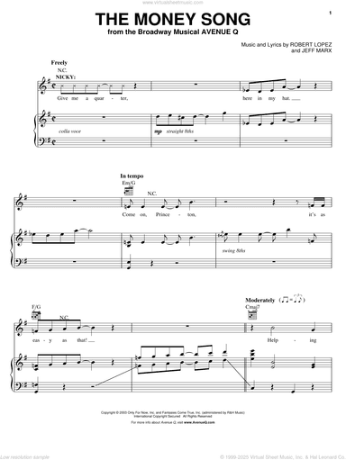 The Money Song (from Avenue Q)