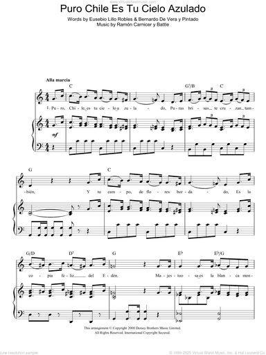 Puro Chile Es Tu Cielo Azulado (Chilean National Anthem)