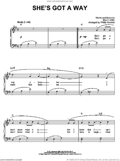 She's Got A Way (arr. Phillip Keveren)
