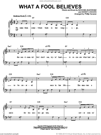 What A Fool Believes (arr. Phillip Keveren)