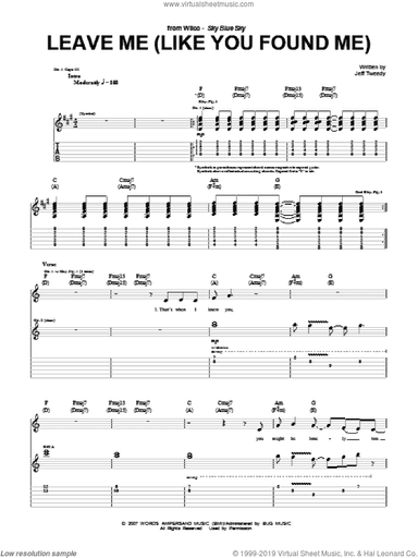 Leave Me (Like You Found Me)
