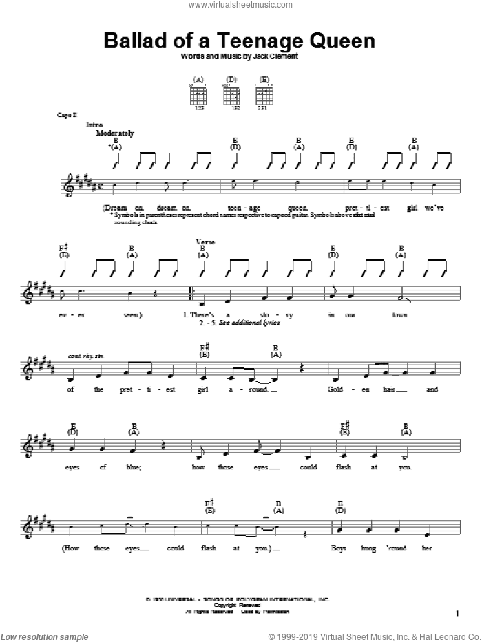 Ballad Of A Teenage Queen