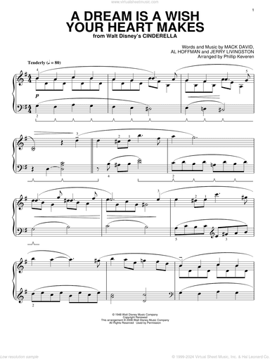 A Dream Is A Wish Your Heart Makes [Classical version] (from Cinderella) (arr. Phillip Keveren)
