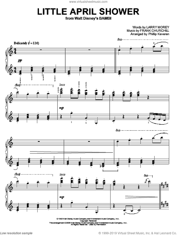 Little April Shower [Classical version] (arr. Phillip Keveren)