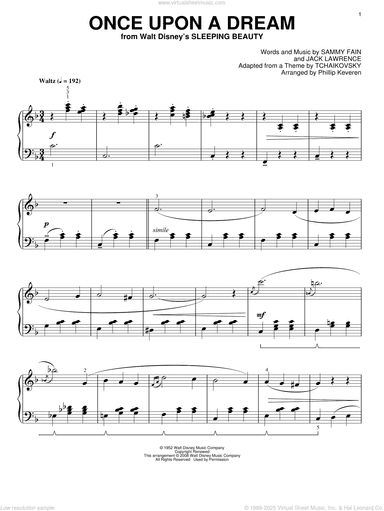 Once Upon A Dream [Classical version] (arr. Phillip Keveren)