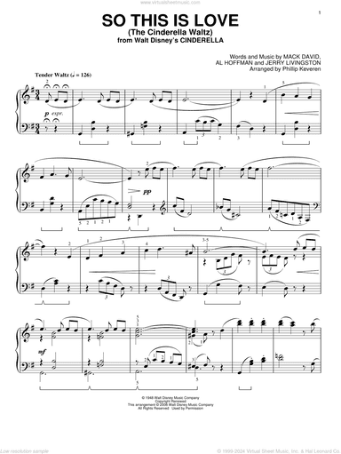So This Is Love (from Cinderella) [Classical version] (arr. Phillip Keveren)