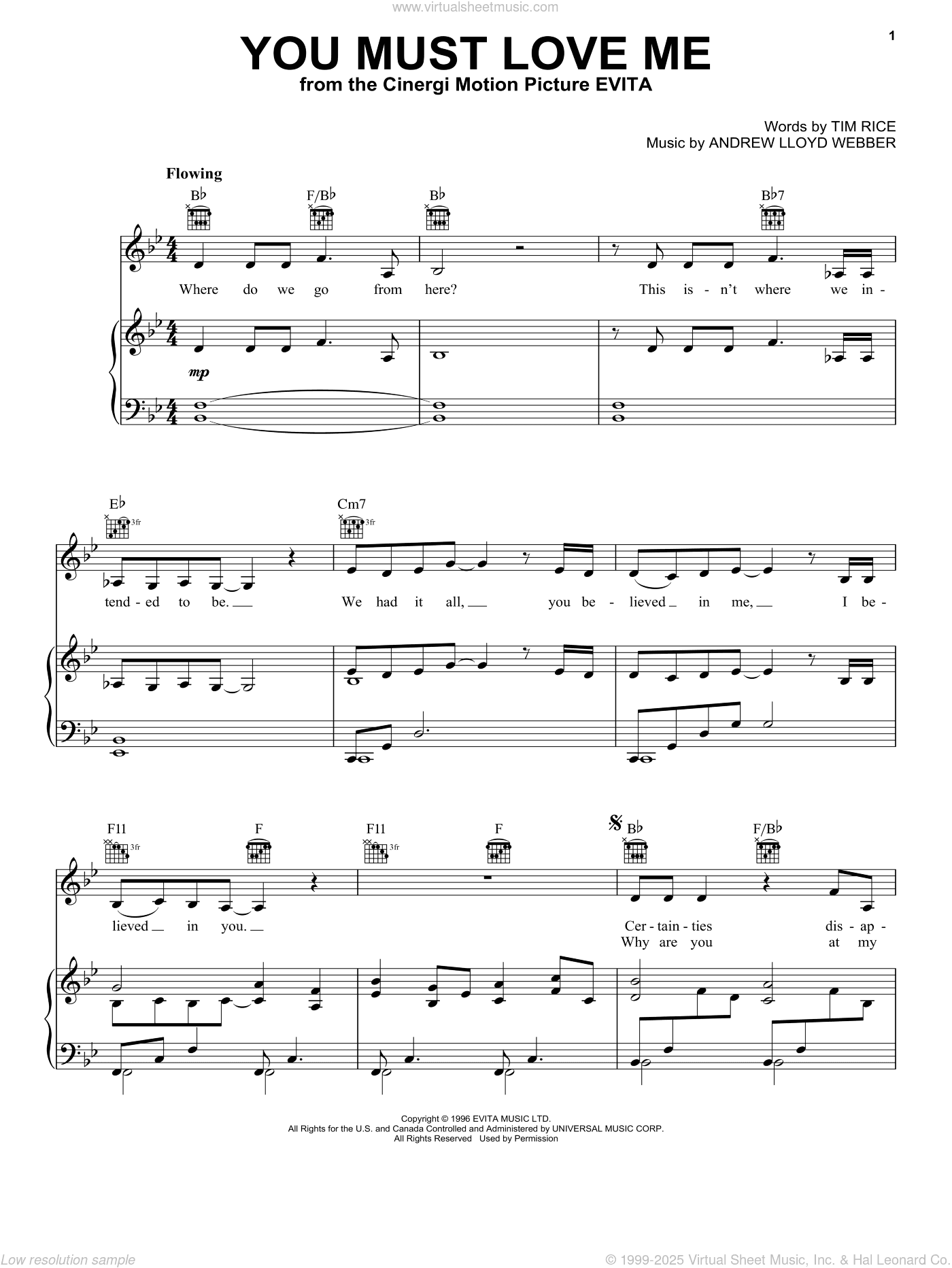 You Must Love Me (from Evita)