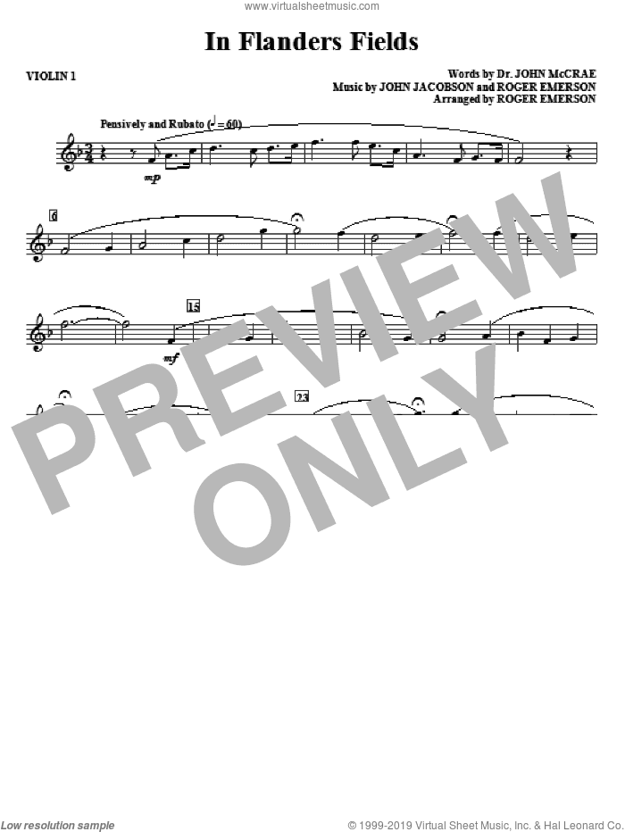 In Flanders Fields (complete set of parts)