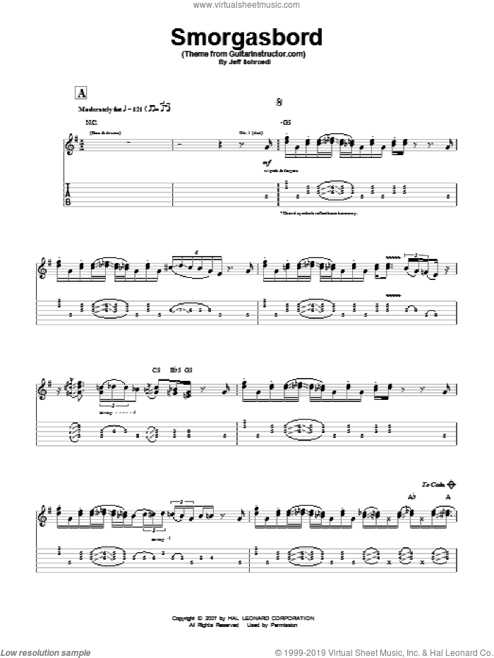 Smorgasbord (Theme from GuitarInstructor.com)
