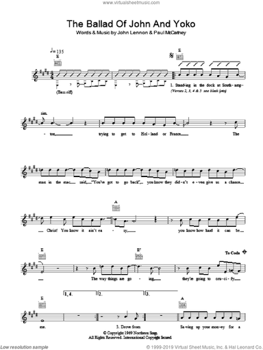 The Ballad of John and Yoko