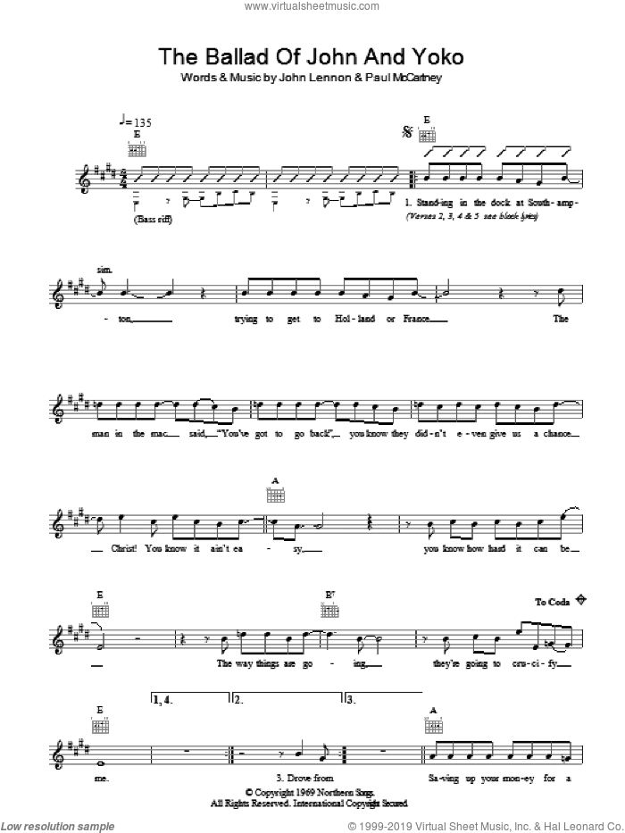 The Ballad of John and Yoko