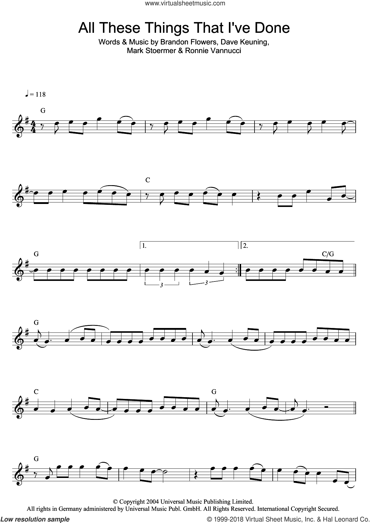 All These Things That I've Done