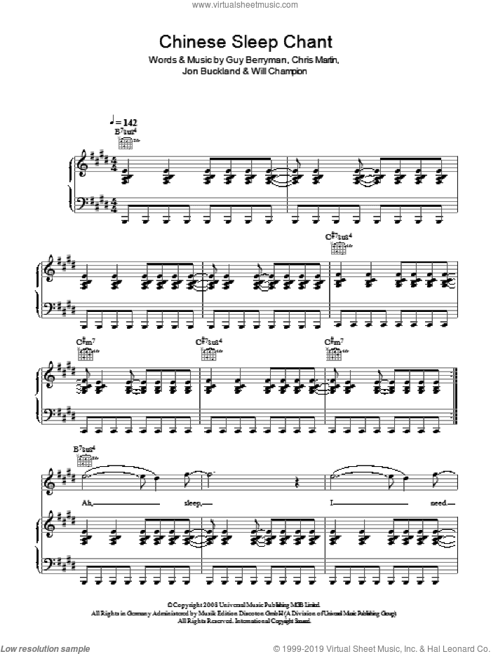 Chinese Sleep Chant