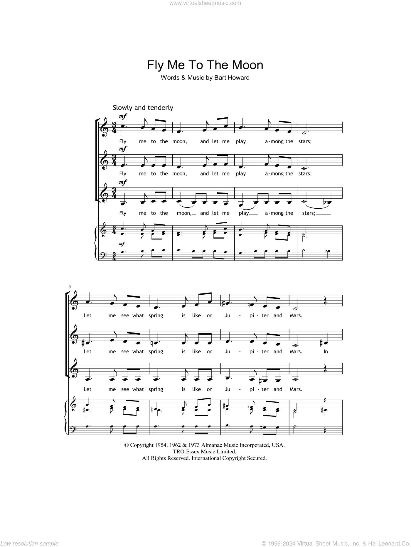 Fly Me To The Moon (In Other Words) (arr. Berty Rice)