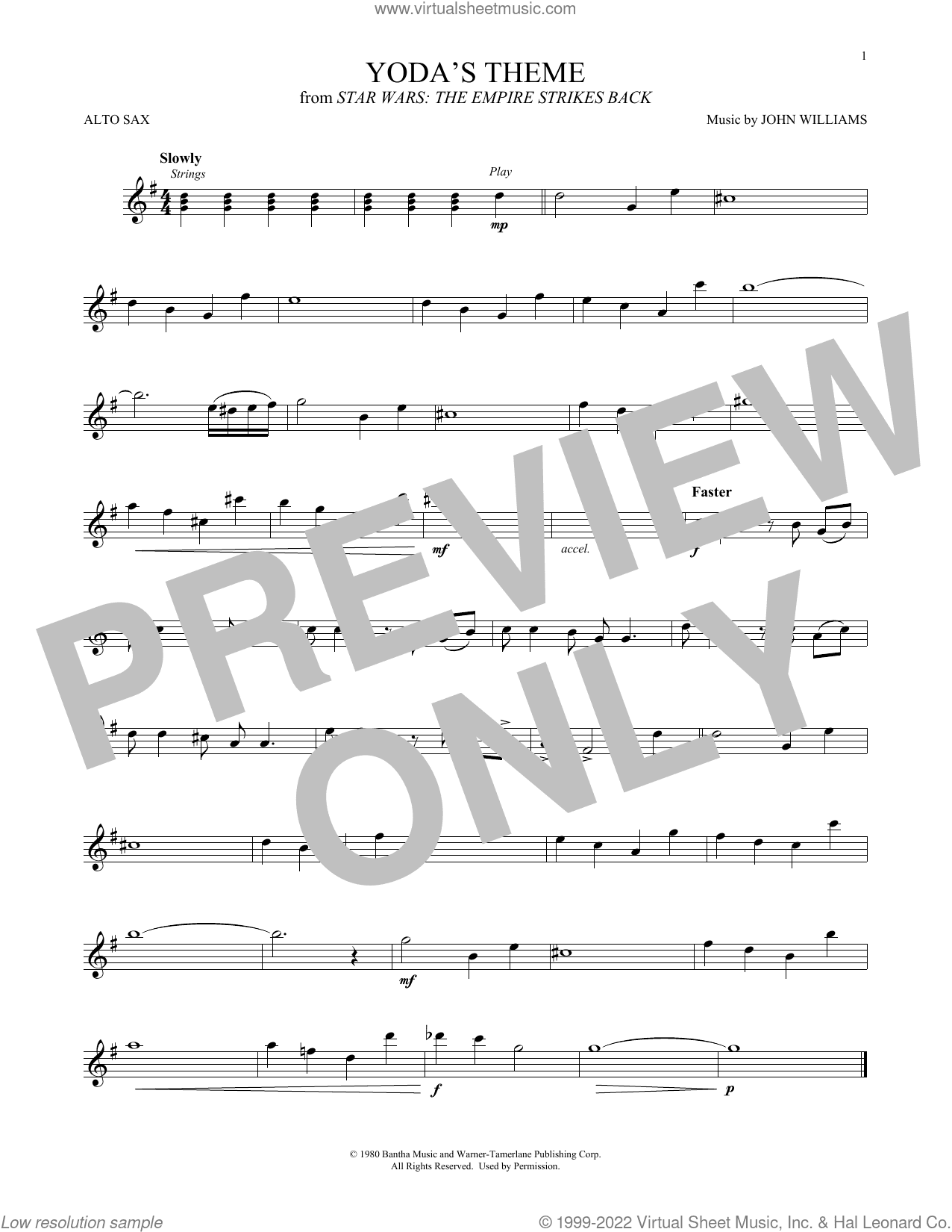 Yoda's Theme (from Star Wars: The Empire Strikes Back)