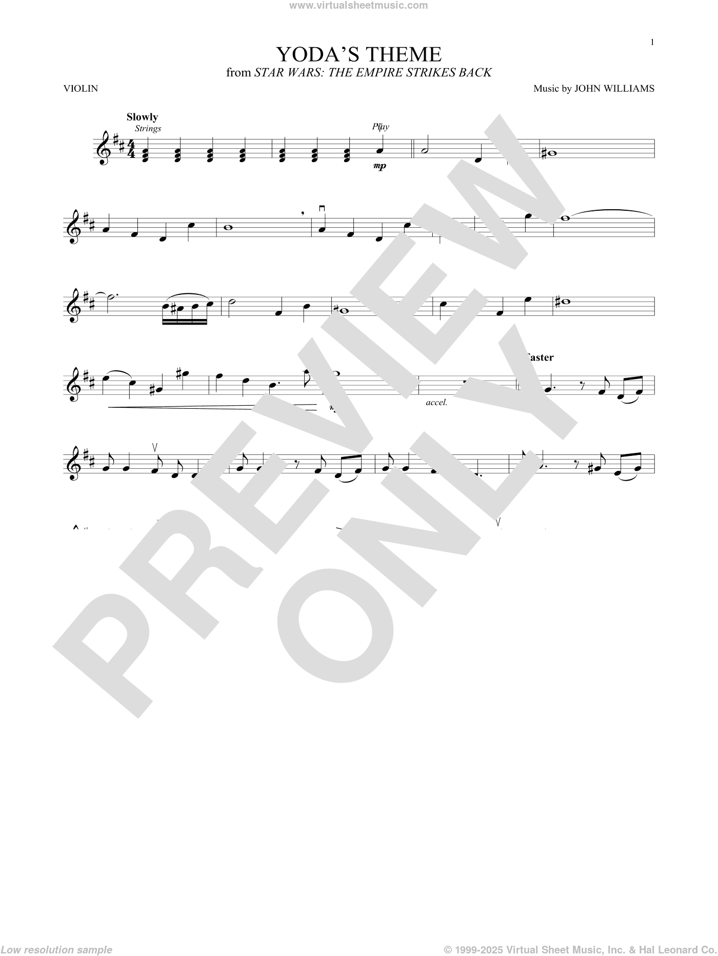 Yoda's Theme (from Star Wars: The Empire Strikes Back)