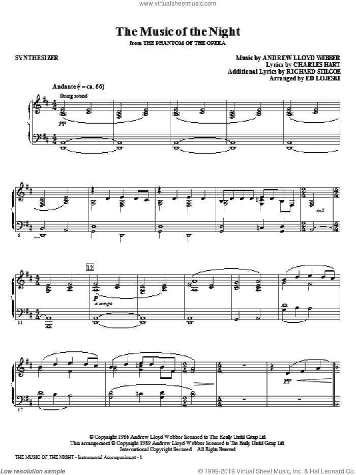 The Music Of The Night (from The Phantom Of The Opera)